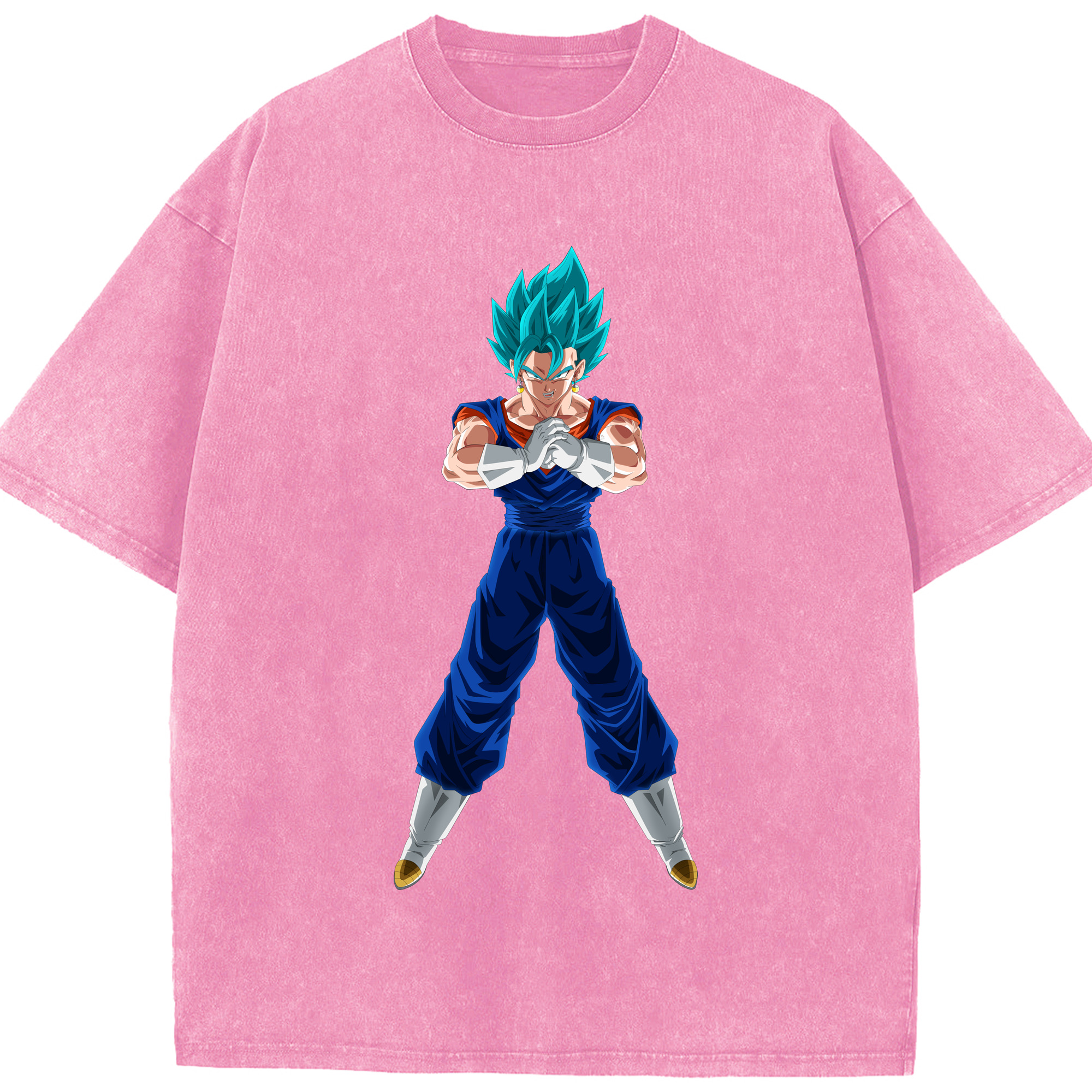 （画像用） ドラゴンボール ベジット DRAGON BALL Vegetto 綿100% ヴィンテージ風 半袖Tシャツ（フロントプリント）